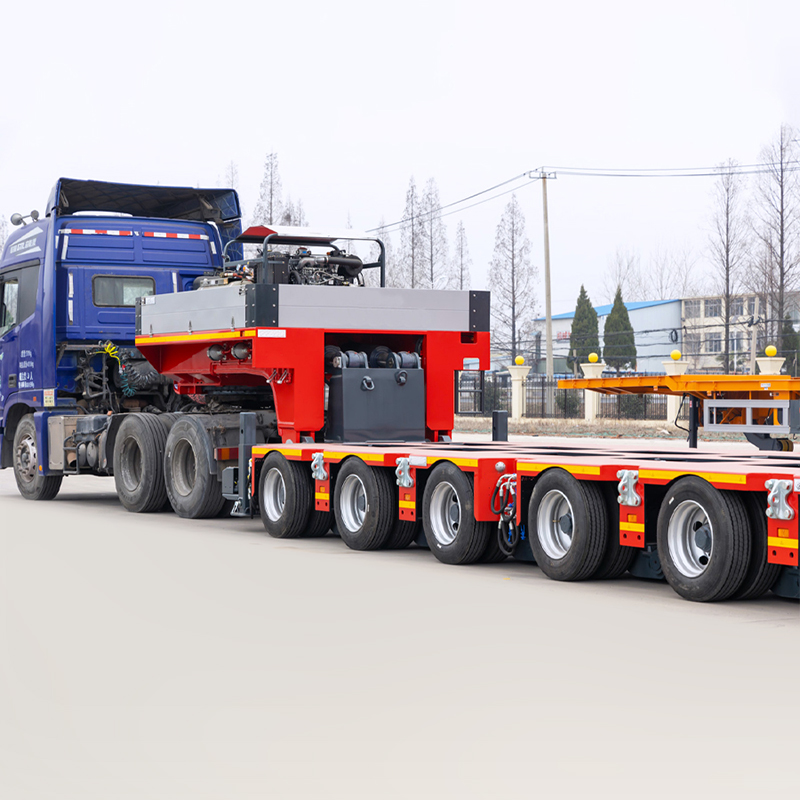 Extendable Gooseneck 200 Tons Multi-Axle Flatbed Hydraulic Modular Semi Trailer – The Intelligent Choice for Heavy-Duty Transport
