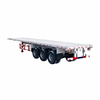 3 Axle 40FT Container Vehicle Dangerous Goods Bulk Caroges Transportation Skeleton Truck Flatbed Truck Semi Trailer