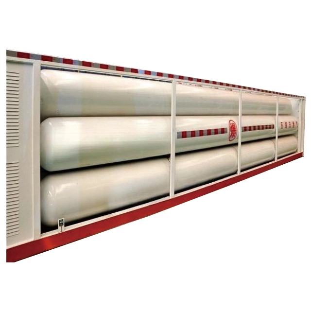 20FT 40FT Seamless Gas Cylinder CNG Tube Trailer Station for CNG Mobile Station 