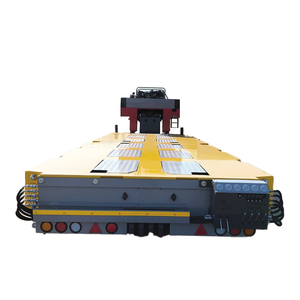  Girder Bridge Heavy Haul Transport Goldhofer Hydraulic Steering Flatbed Lowbed Modular Trailer
