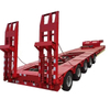 6 Axle 100 Tons Gooseneck Flatbed Lowbed Trailer with Ladders for Sale