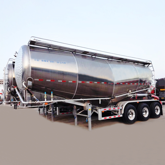 Single Silo Souble Silo 51cbm Bulk Cement Mixer Tanker Trailer for Sale Powder Cement Tanker Trailer