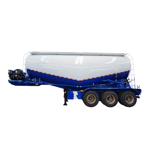 Air Compressor 50 Ton Tanker Storage Tank Dry Powder Bulk Cement Semi Truck Trailer