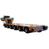 8 Axles 100tons Steering Function Flatbed Lowbed Lowboy Semi Trailer 