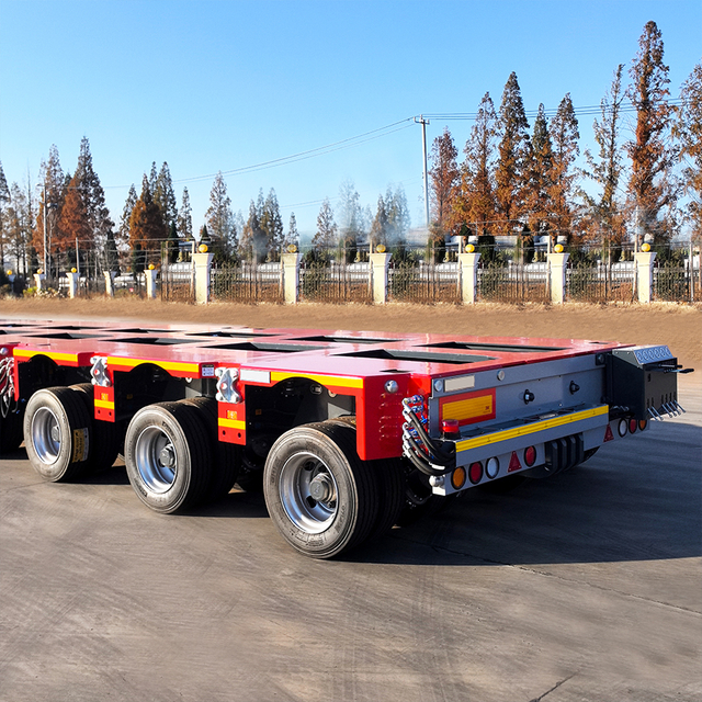 Normal Gooseneck Goldhofer Type Hydraulic Modular Spmt Multi Axle Cargo Trailer Truck Semi Trailer