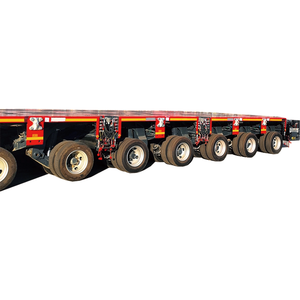 Spmt Heavy Hydraulic Modular Multi Axles Low Bed Self Propelled Modular Transport Utility Cargo Truck Trailer