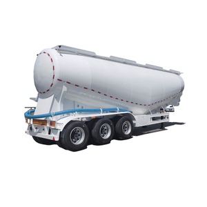 Carbon Steel Material Dry Mixed Mortar Vertical Fly Ash Powder Tanker Semi Trailer Truck