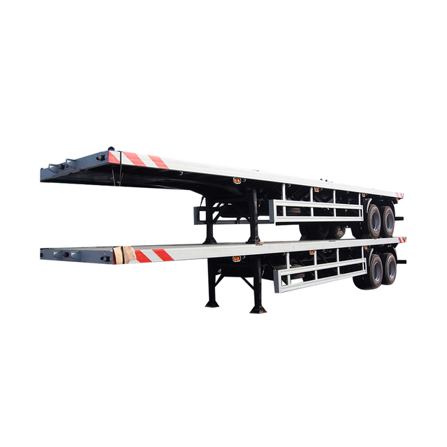 Customized 20ft 40FT Container Truck Vehicle Flatbed Skeleton Truck Trailer in Africa