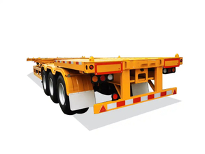 Customized 20ft 40FT Container Truck Vehicle Flatbed Skeleton Truck Trailer in Africa