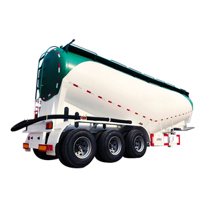 Air Compressor 50 Ton Tanker Storage Tank Dry Powder Bulk Cement Semi Truck Trailer