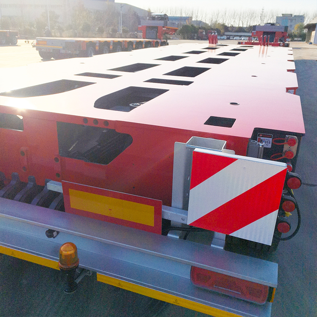 Cargo Truck Turbine Transformer Transportation 500 Tons Hydraulic Modular Axis Flatbed Truck Trailer