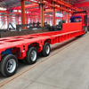 Wind Turbine Blade Trailer with Adjustable Steering System Low Flatbed Trailer for Efficient Blade Transport