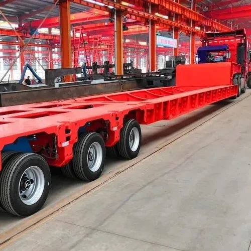 Extendable 4 Axle Wind Blade Trailer Windmill 72 Meters Blade Trailer Truck 