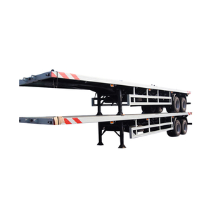 20FT 40FT 45FT 2 Axle 3 Axles Gooseneck Skeleton Chassis Shipping Container Semi Truck Trailer