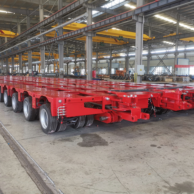 Multi Axles Compatible with Goldhofer Type Hydraulic Steering Modular Flatbed Truck Trailer