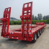Bulk Price Transporting Cars 35 Tons 40 Ton 3 Axle Gooseneck Flatbed Lowbed Trailer for Sale
