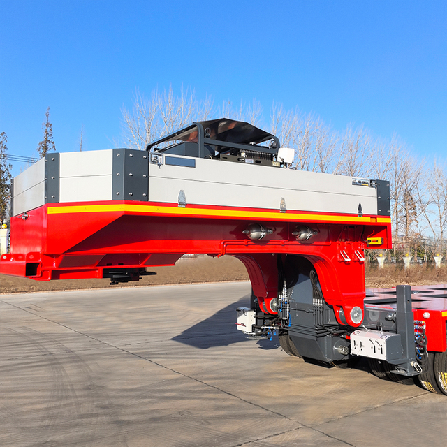 4 Axle 80 120 Ton Detachable Gooseneck Flatbed Hydraulic Axle Lowbed Truck Trailer