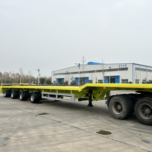 Wind Turbine Blade Trailer with Adjustable Steering System Low Flatbed Trailer for Efficient Blade Transport