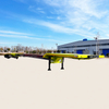 20FT 40FT 45FT 2 Axle 3 Axles Gooseneck Skeleton Chassis Shipping Container Semi Truck Trailer