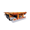 3 Axles 40FT Bulk Cargo Container Chassis Transport Flatbed Truck Trailer in Uganda