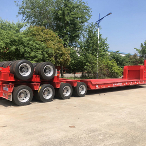 Transport Crane Tow Truck for Industrial Use Hydraulic Gooseneck Lowbed Truck Trailer