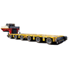 Multi Axles 200 400 Tons Gooseneck Heavy Truck Long And Overweight Cargo Hydraulic Modular Lowbed Truck Trailer 