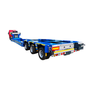 Factory direct custom cargo 20/40ft container flatbed truck Steel transport Hydraulic steering modular Semi-trailer
