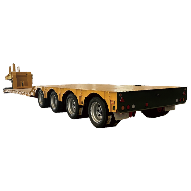 Bulk Price Transporting Cars 35 Tons 40 Ton 3 Axle Gooseneck Flatbed Lowbed Trailer for Sale