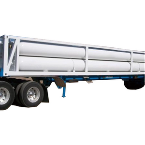 Hydrogen 4640Nm3 10 Tube 40ft H2 Gas Skid Bundle Container Truck Trailer