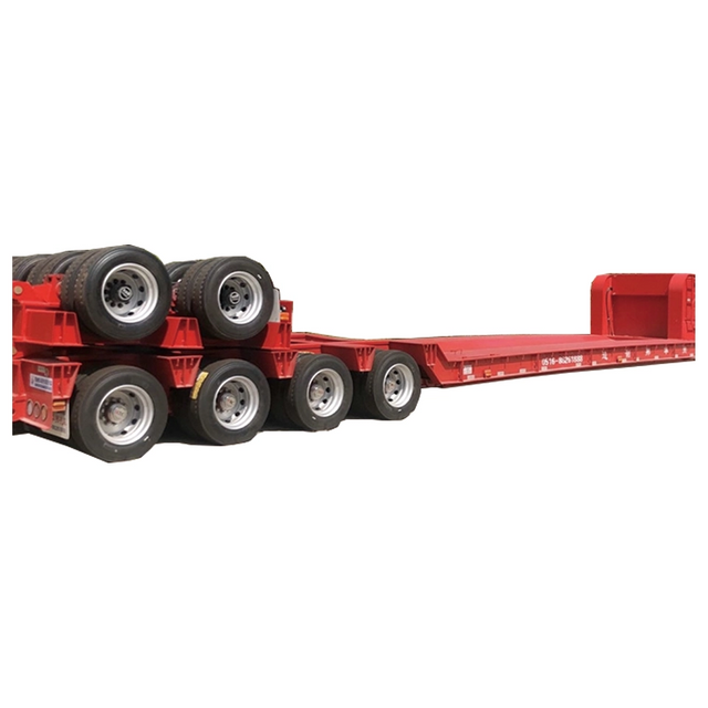 Transport Crane Tow Truck for Industrial Use Hydraulic Gooseneck Lowbed Truck Trailer