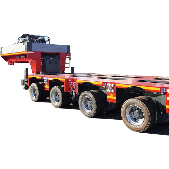 Hydraulic Axle Semi Trailer for Ship Hull And Engine Transport Modular Special Transport Truck with Suspension for Heavy Cargo