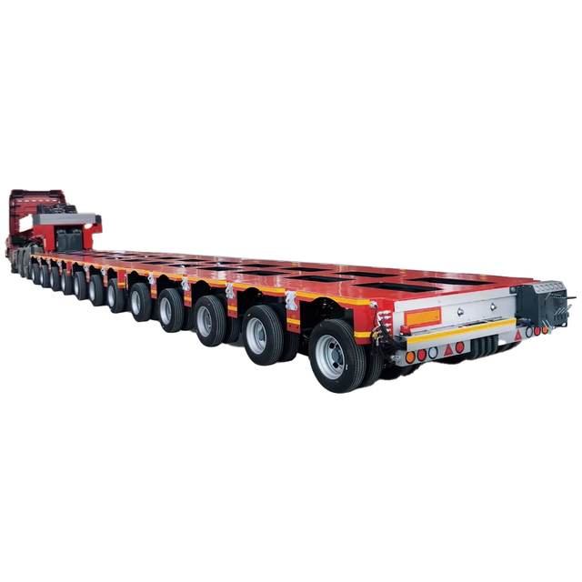 Multi-Axle Heavy Duty Hydraulic Suspension Semi-Trailer for Heavy Equipment Transport High-Performance Truck Trailer