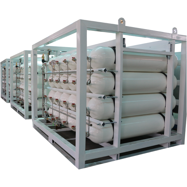 Ground Mounted CNG Cascade Storage Compressed Natural Gas Storage Solution