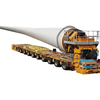  Wind Turbine Blade Extendable 72 Meter Long And Wide Heavy Duty Hydraulic Wind Blade Flatbed Semi Trailer
