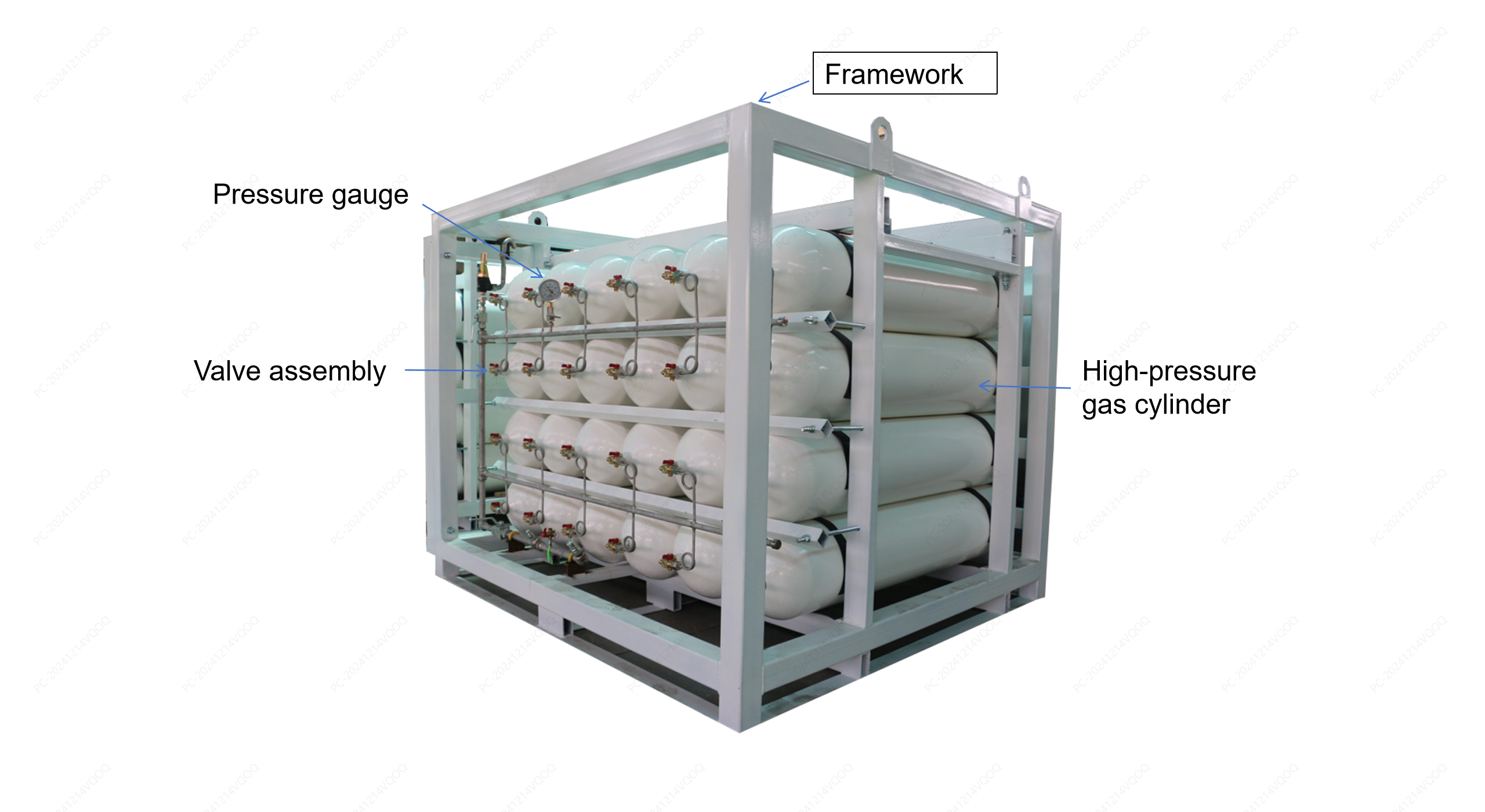 Container grid structure