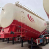 3 Axles 38cbm Alumimum Alloy Bulk Cement Semi Trailer Powder Tanker Trailer Transport Truck Delivery Truck