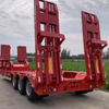 Bulk Price Transporting Cars 35 Tons 40 Ton 3 Axle Gooseneck Flatbed Lowbed Trailer for Sale
