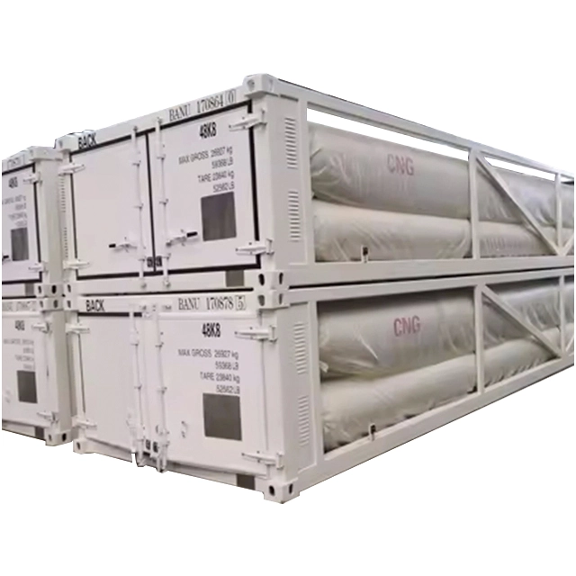 China Direct Manufacturer ASME Standard 7718 Nm3 40ft CNG Skid Bundle Container In Nigeria