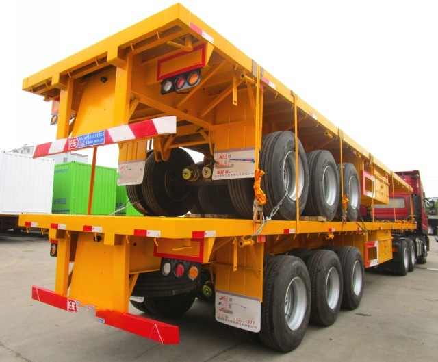 Payload 80 Tons 2 3 Axles Transport CNG Hydrogen Skid Container Chassis Skeleton Truck Trailer