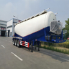 3 Axles 38cbm Alumimum Alloy Bulk Cement Semi Trailer Powder Tanker Trailer Transport Truck Delivery Truck