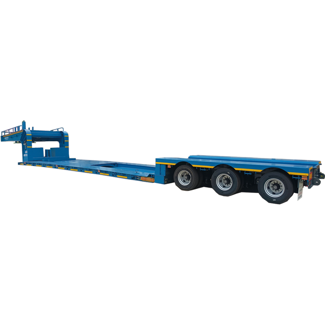 3 Axles 40FT Bulk Cargo Container Chassis Transport Flatbed Truck Trailer in Uganda