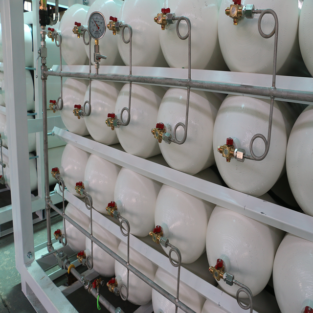 High Capacity CNG Ground Cascade Storage Industrial Gas Storage Skid