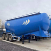 3 Axles 38cbm Alumimum Alloy Bulk Cement Semi Trailer Powder Tanker Trailer Transport Truck Delivery Truck