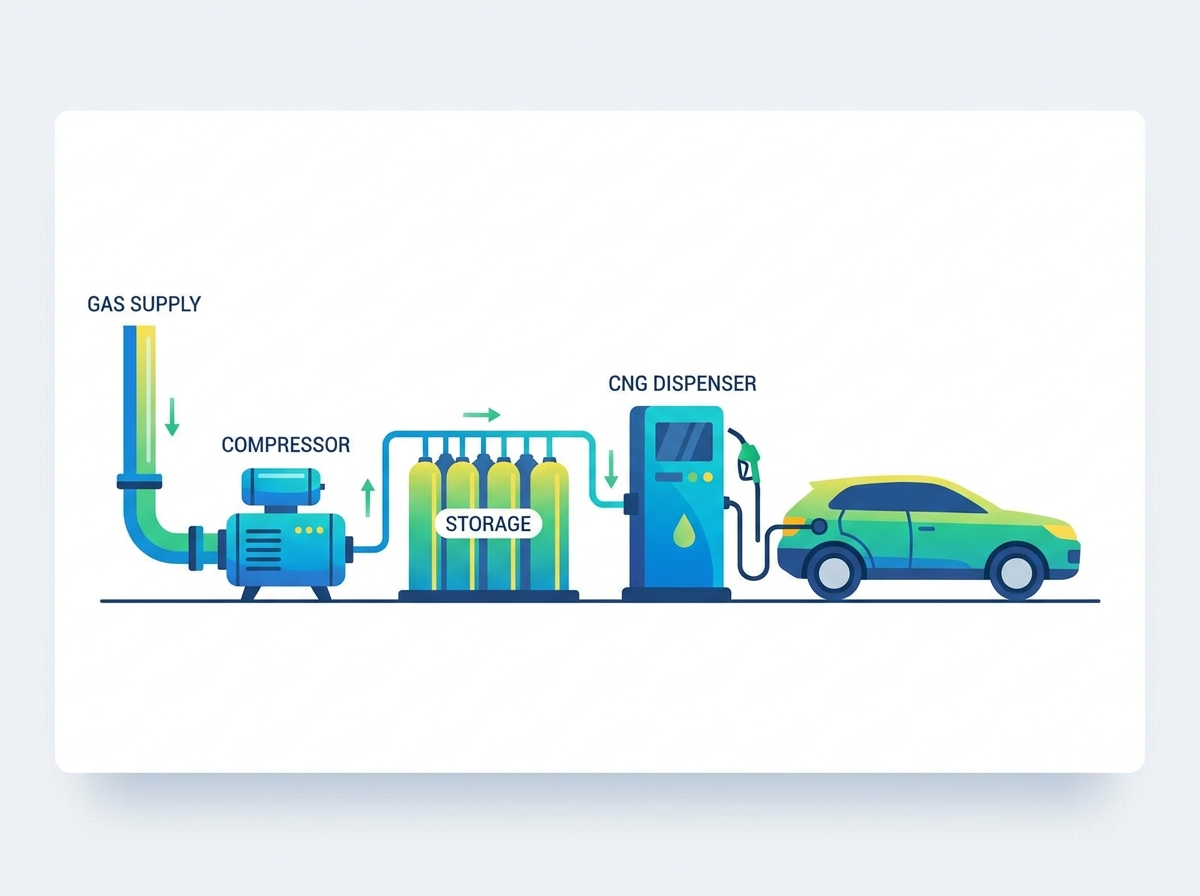 CNG Refueling Station Infrastructure